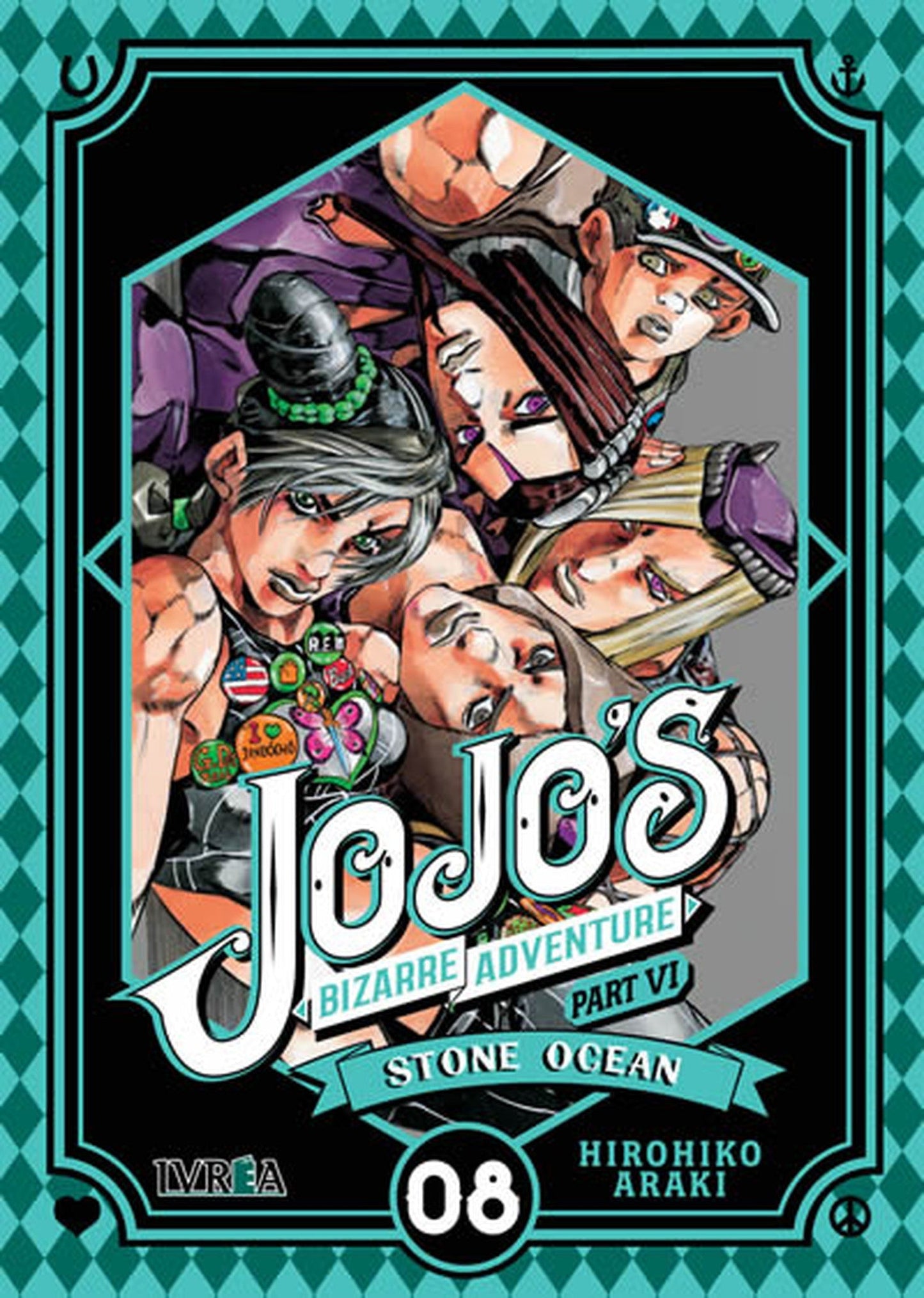 JoJo's Bizarre Adventure Parte 6: Stone Ocean Nº 8 Ivrea Argentina ENcuadrocomics