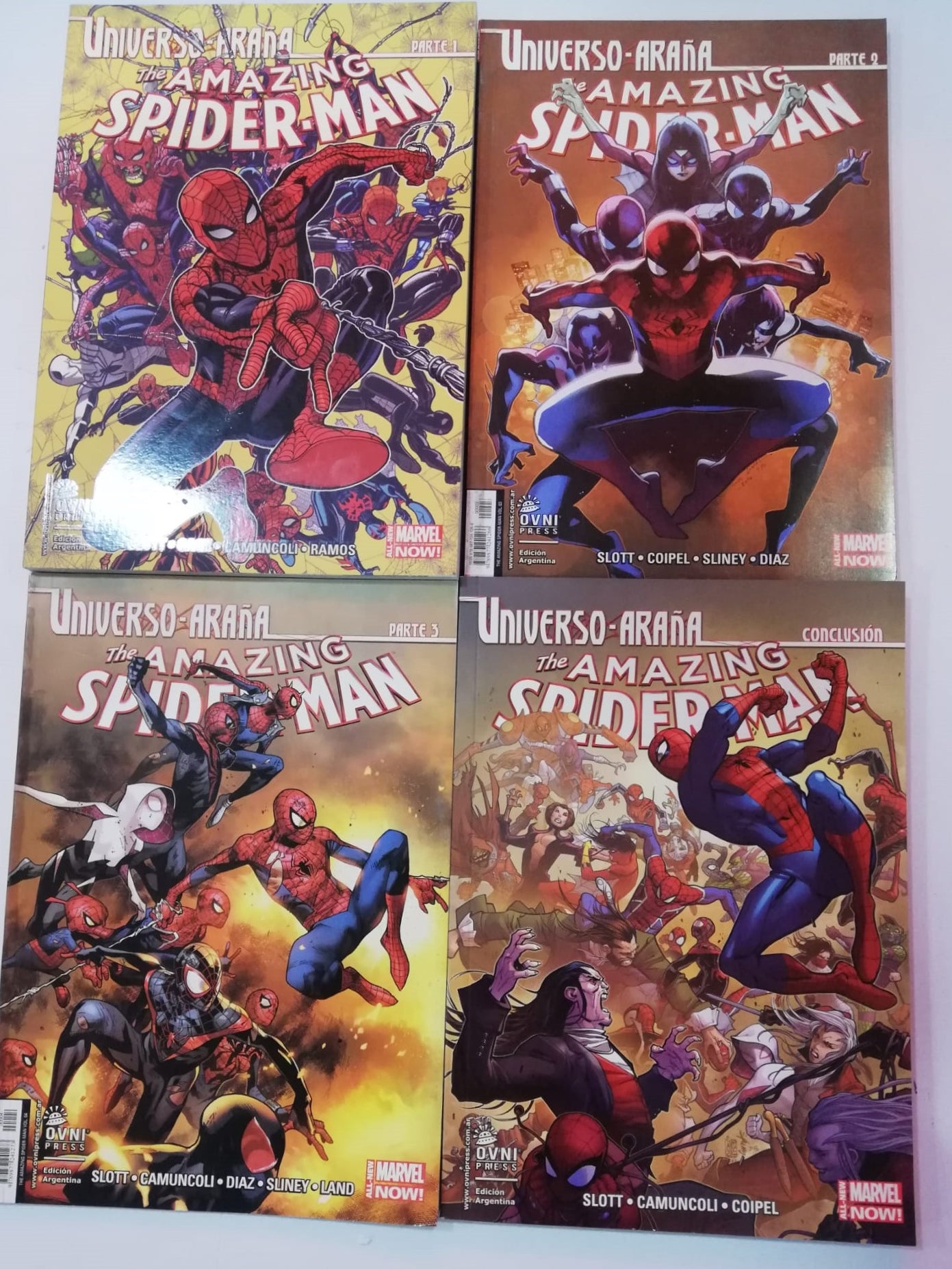 The Amazing Spider-Man: Universo Araña Pack Historia Completa (Parte 1 a Conclusión) OVNI Press ENcuadrocomics