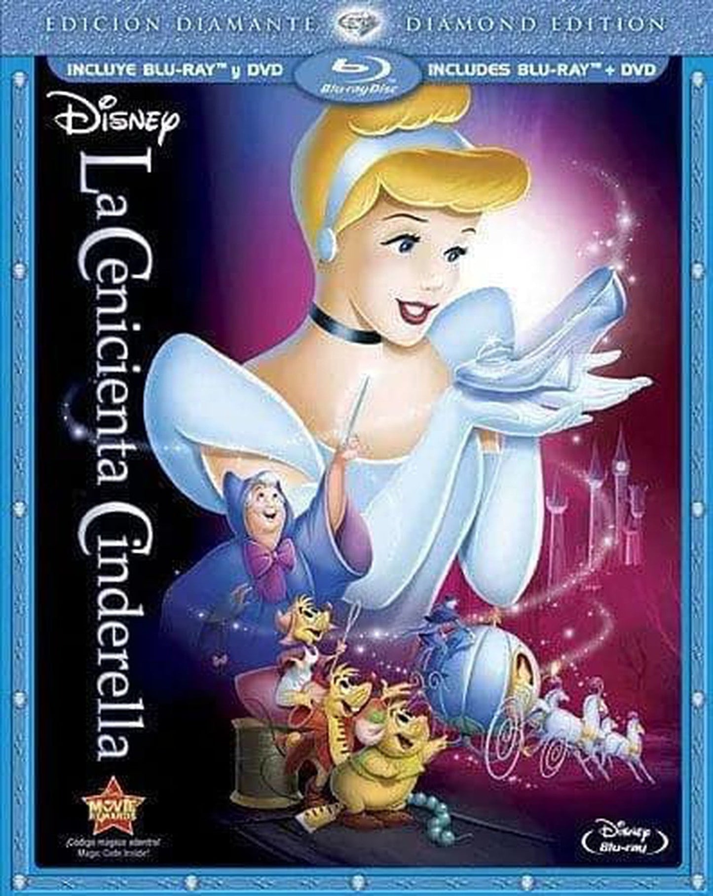 Cinderella (La Cenicienta) Blu-Ray + DVD (Edición Diamante)