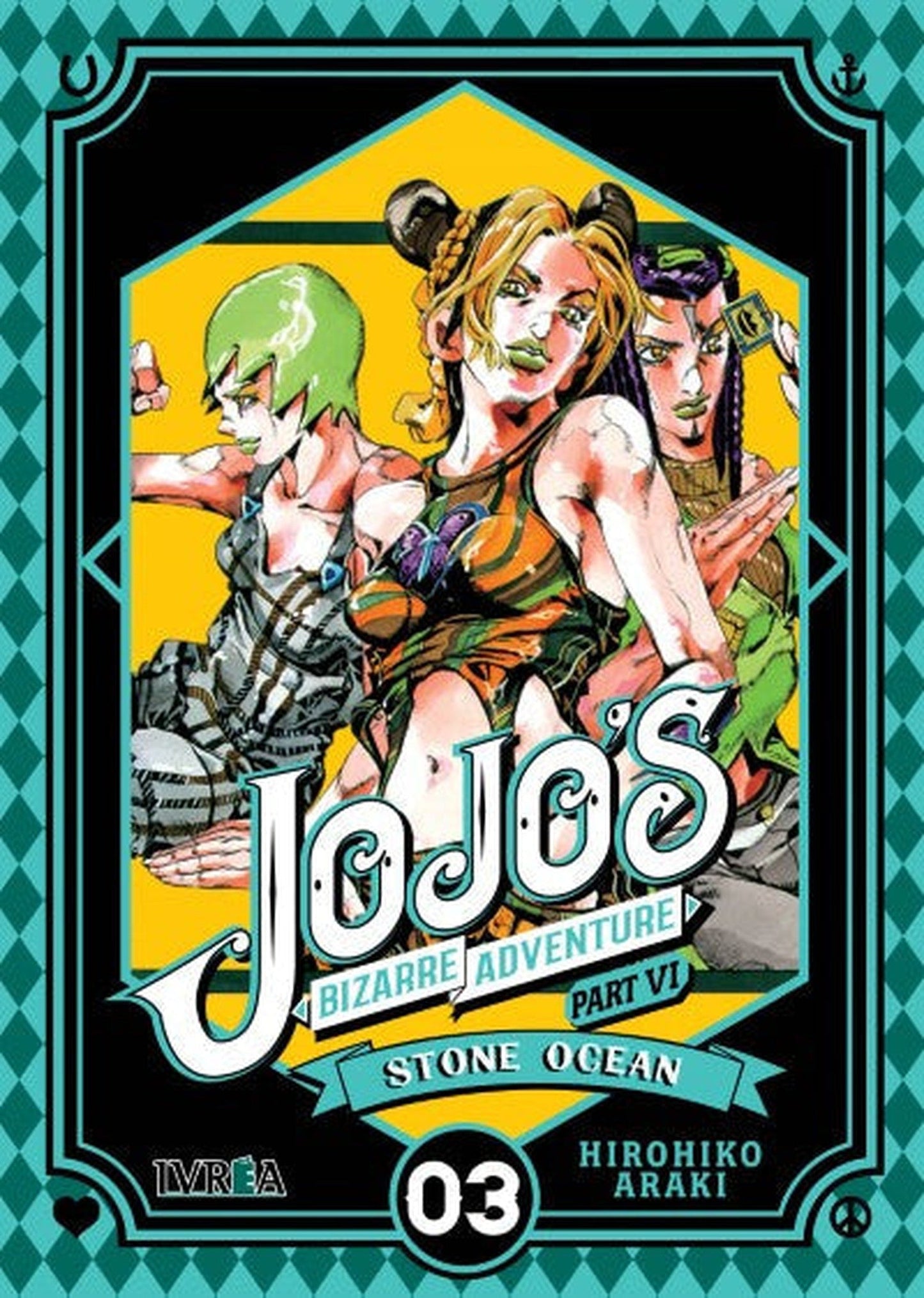 JoJo's Bizarre Adventure Parte 6: Stone Ocean Nº 3 Ivrea Argentina ENcuadrocomics