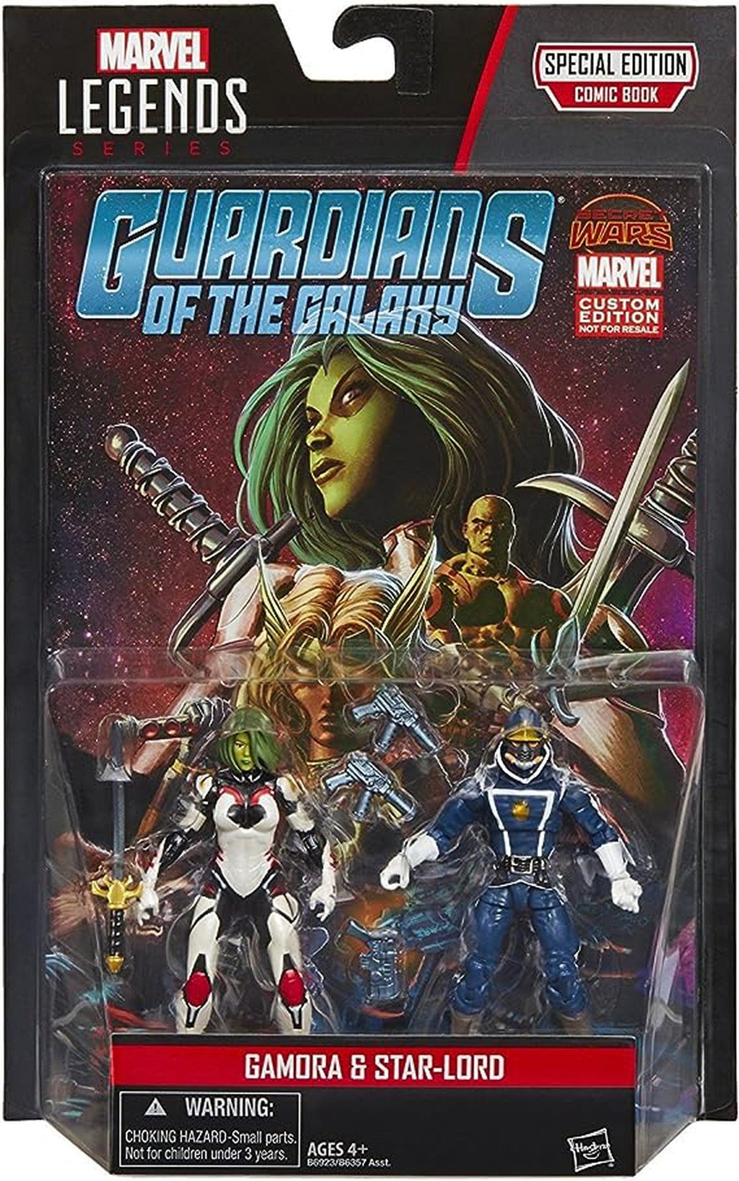 Marvel Legends Series Guardians of the Galaxy Gamora and Star-Lord Marvel ENcuadrocomics