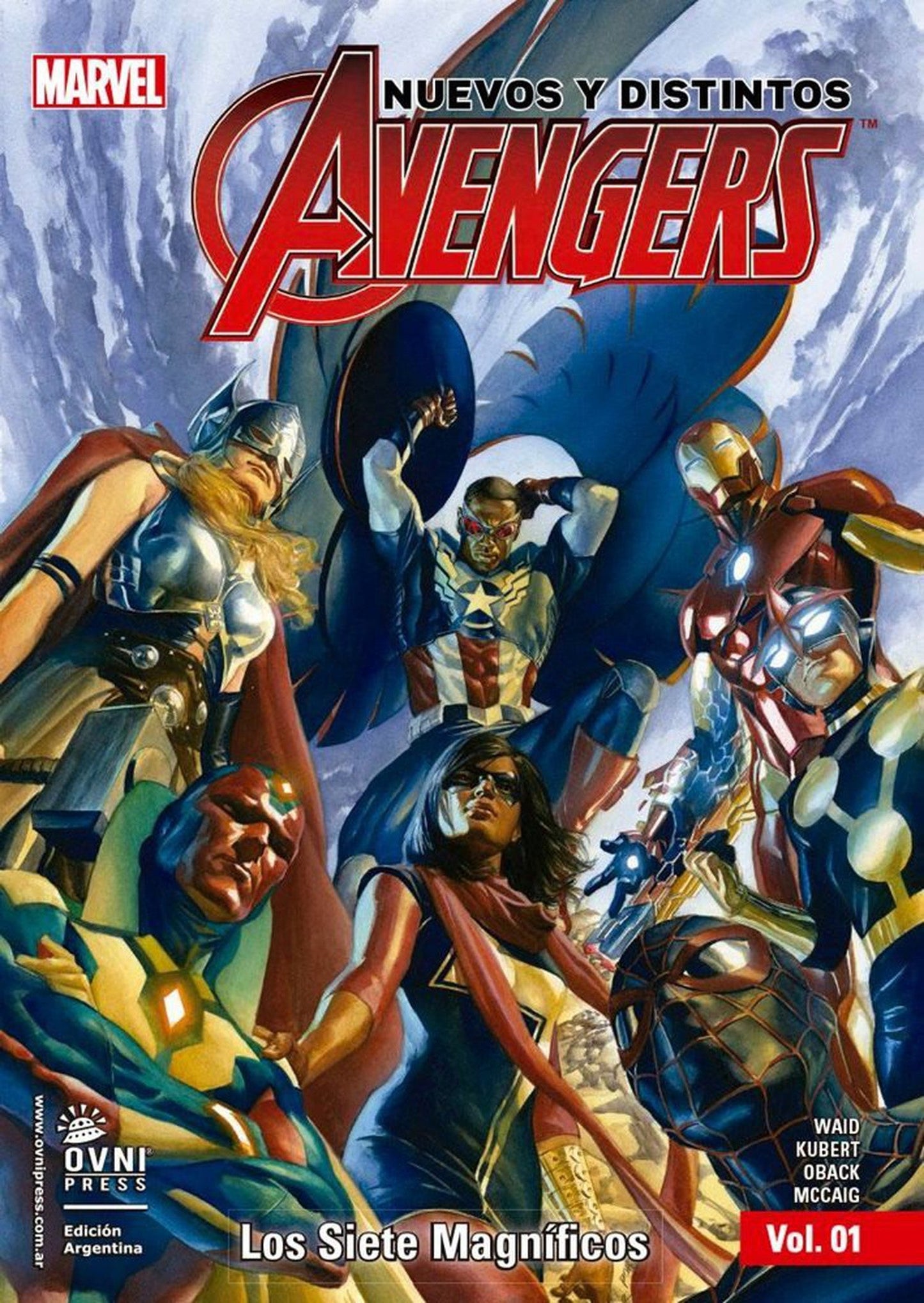 Nuevos y Distintos Avengers Vol. 1: Los Siete Magníficos OVNI Press ENcuadrocomics