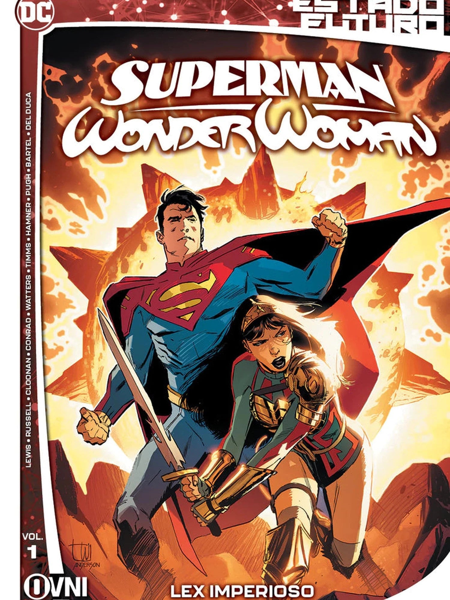 Pack Vol.1 Vol. 2 Estado Futuro: SUPERMAN/WONDER WOMAN OVNI Press ENcuadrocomics