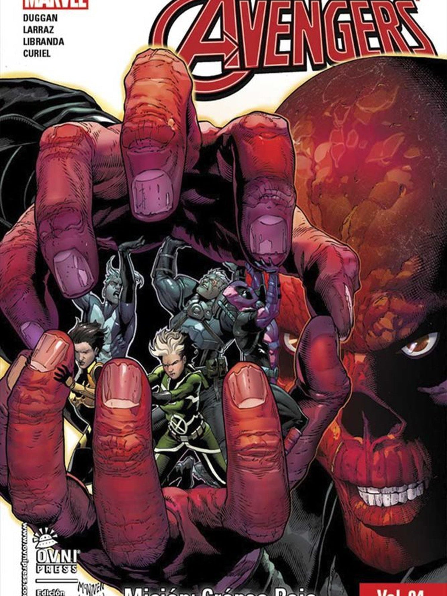 The Uncanny Avengers #4 Misión: Cráneo Rojo OVNI Press ENcuadrocomics