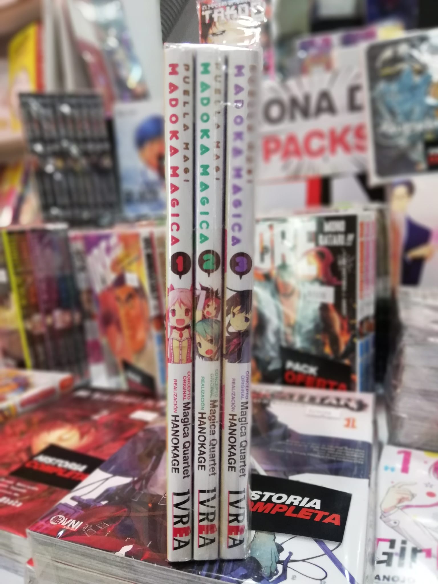 Puella Magi Madoka Magica Pack Historia Completa (Tomos 1 al 3) Ivrea Argentina ENcuadrocomics