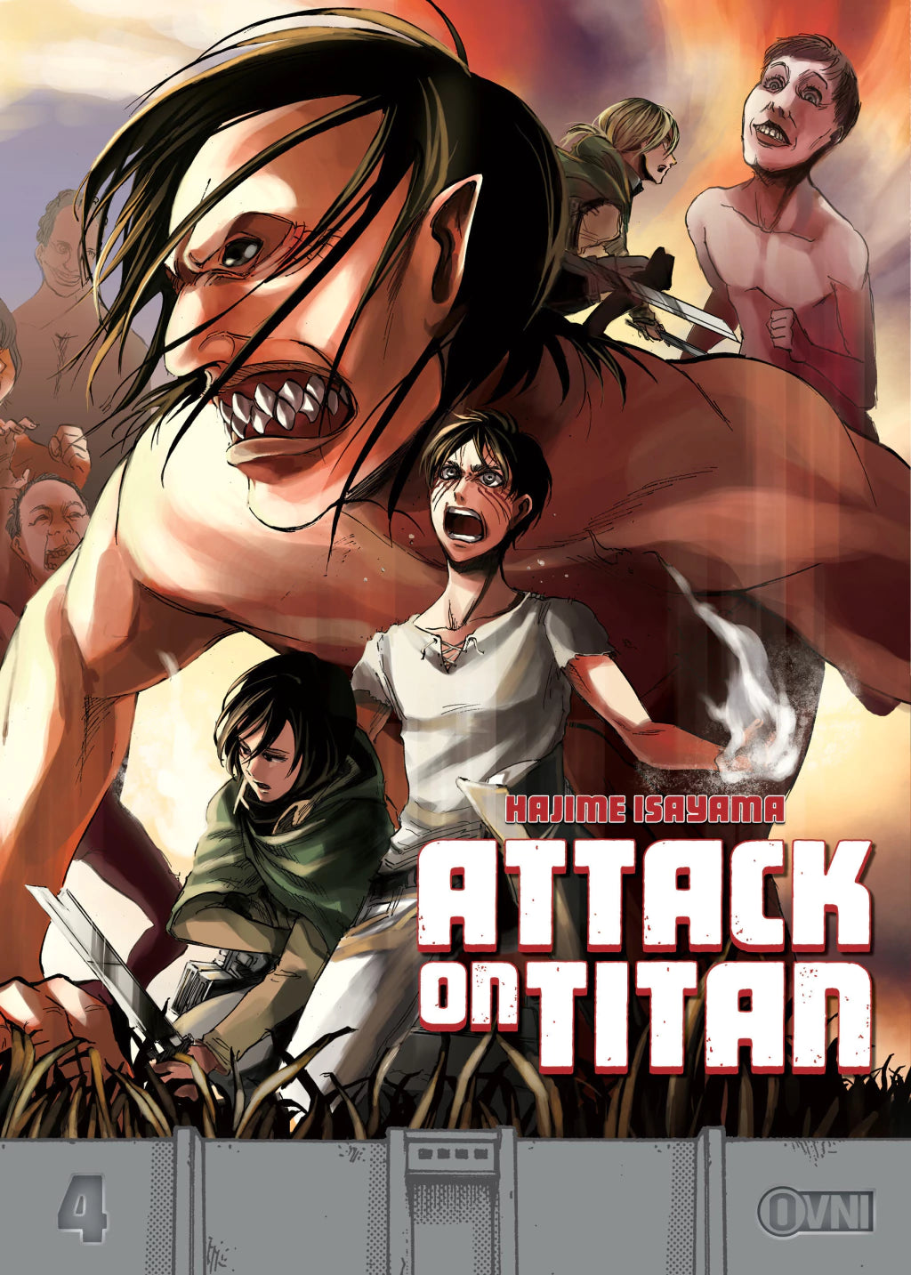 ATTACK ON TITAN EDICIÓN DELUXE VOL. 4 OVNI Press ENcuadrocomics