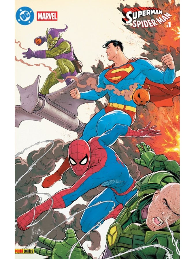 SUPERMAN SPIDER-MAN #1 VARIANTE 2 (MIKEL JANÍN) Panini México ENcuadrocomics