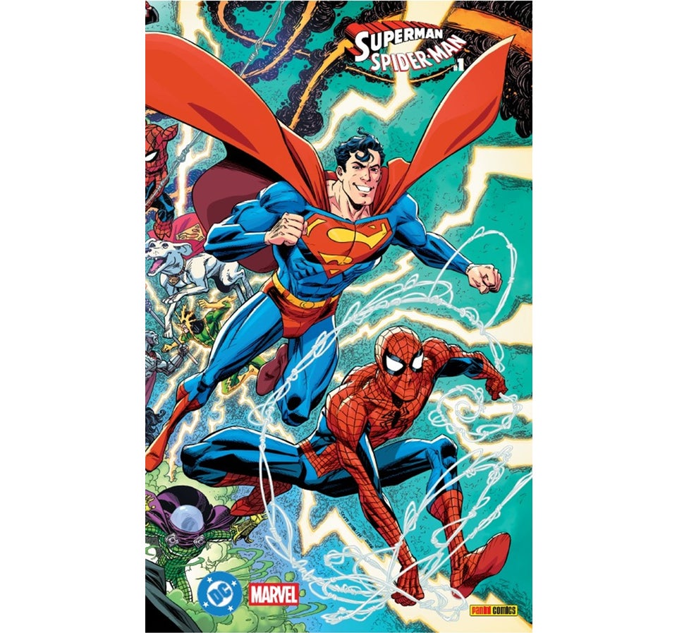 SUPERMAN SPIDER-MAN #1 VARIANTE 3 WRAPAROUND (SCOTT KOBLISH) Panini México ENcuadrocomics