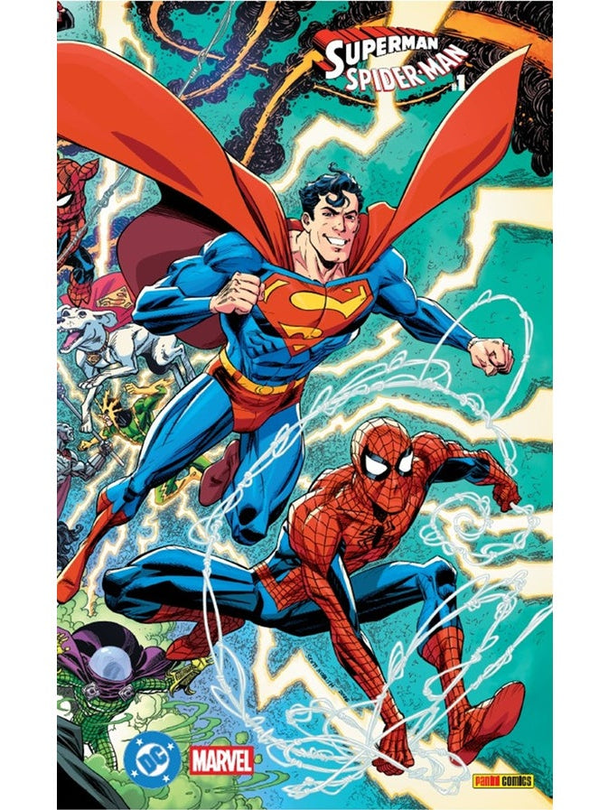 SUPERMAN SPIDER-MAN #1 VARIANTE 3 WRAPAROUND (SCOTT KOBLISH) Panini México ENcuadrocomics