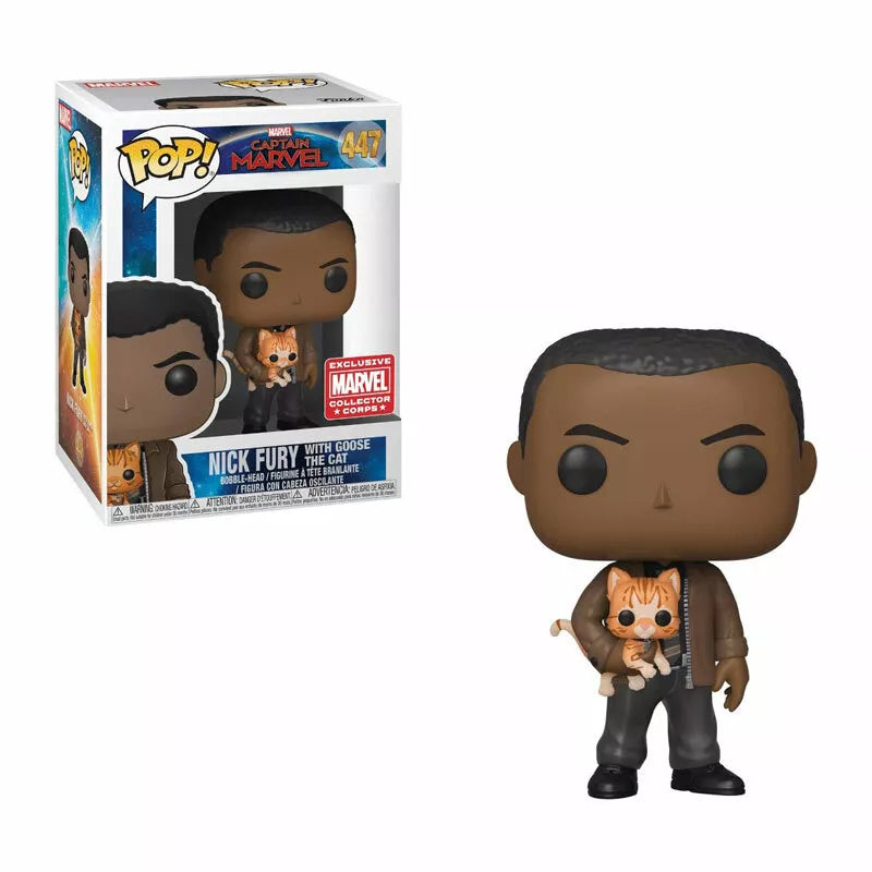 Marvel Collector Corps Funko POP! Exclusive - Nick Fury with Goose (Captain Marvel) Funko ENcuadrocomics