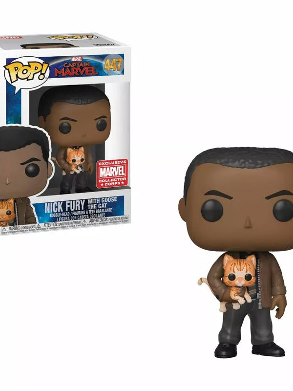 Marvel Collector Corps Funko POP! Exclusive - Nick Fury with Goose (Captain Marvel) Funko ENcuadrocomics